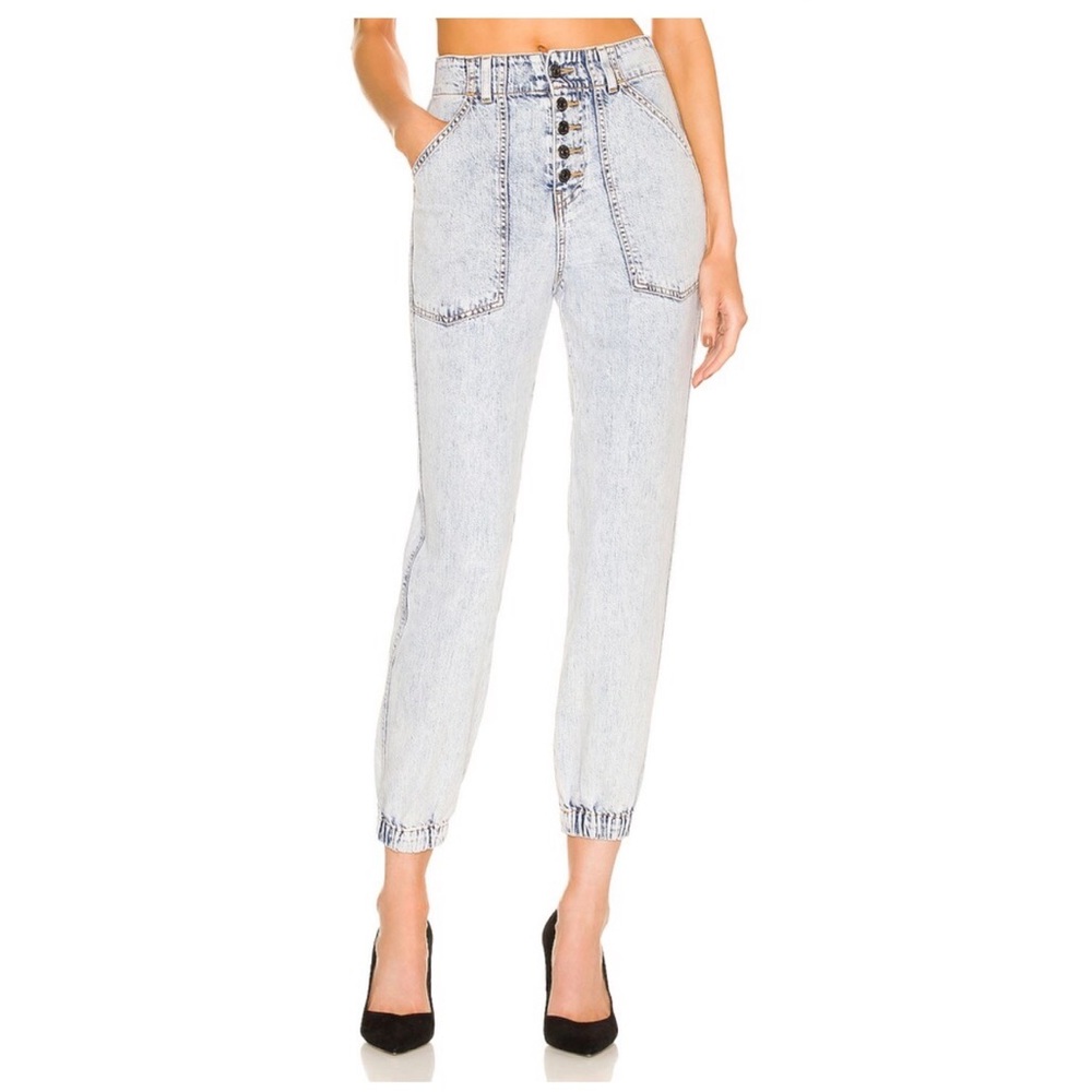 Veronica Beard Bolton Light denim wash jogger